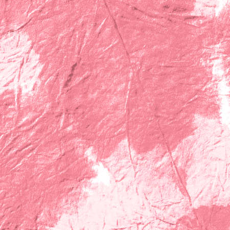 Ink Paint. Old Grunge Dirty Illustration. Rough Abstract Aquarel Effect. Living Coral, Red and Pink. Impregnated with Paint Craft Paper. Watercolor Grunge Ink Paint.の写真素材