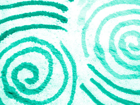 Motif Background. Aquamarine Carpet Texture. Folkloric Print. Ornamental Block. Bohemian Backdrop. Green Carpet Texture. Monochrome Folkloric Print. Blue Native Ornament.の写真素材