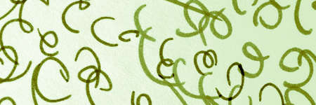 Abstract Scribble. Grassy Distress Texture. Random Doodles. Urban Graffiti. Green Abstract Pattern. Distress Texture. Children Scrawl. Horizontal Graphic Art Wall.の写真素材