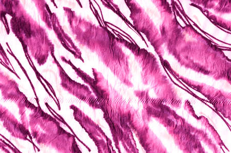 Zebra Texture. Drawn by Hand Graphic Sketch. African Camouflage Wild Zoo Background. Purple and Pink Colors. Grunge Artistic Wave Zebra Print. Watercolor Animal Zebra Texture.の写真素材