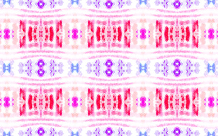Seamless Watercolor Tile. Textured Abstract Textile Design. Multi Colorful Repeat. Folk Motif Ethnic...