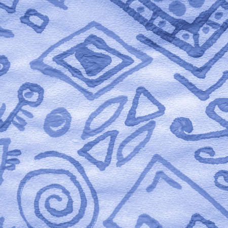 Maritime Flowers Embroidery. Indigo Persian Background. Boho Ornament. Blue Exotic Batik Print. Sky Flowers Embroidery. Indigo Persian Background. Maritime Batik Indonesia.の写真素材