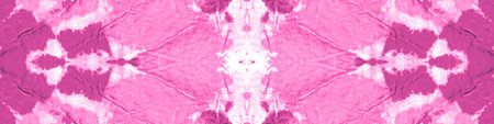 Watercolor Blots. Tie Dye Background. Artistic Gouache Effect. Abstract Rough Stains. Pink and...