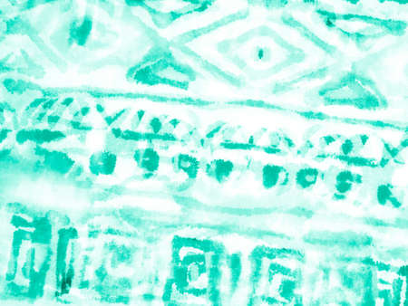 Watercolor Abstract Texture. Neo Mint Oil Pattern. Handmade Wallpaper. Watercolour Abstract Water. Ink Shibori. Painted Wallpaper. Neo Mint Paint Watercolor Stains.の写真素材