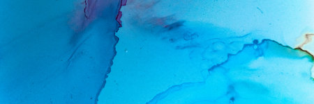 Abstract Teal Wallpaper. Watercolour Landscape. Blue Aqua Art Texture. Sophisticated Wave Paint. Abstract Teal Background. Alcohol Ink Landscape. Aqua Art Pattern. Abstract Teal Background.の写真素材