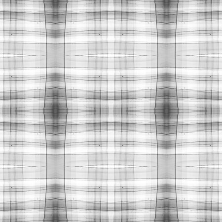 Gray and White Scottish Check. Watercolour Tartan Material. Color Geometric Stripes for Tweed...