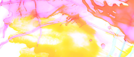 Gradient Blurred Background. Blur Art. Alcohol Ink Painting. Romantic Abstract Liquid Stains. White...