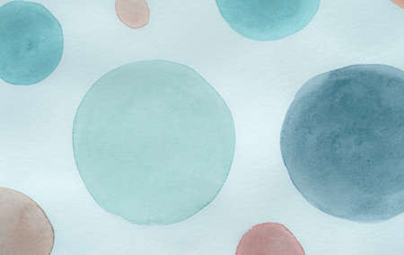 Red Scribble Circle Template. Watercolour Round Illustration. Cute Aquarelle Painting. Children Print Design. Scribble Circle Textile. Teal Round Wallpaper. Orange Scribble Surface.の写真素材