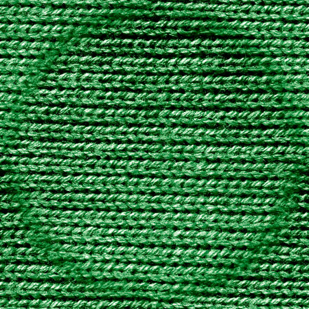 Seamless Abstract Knit Sweater. Grunge Knitted Fabric. Knitwear Xmas Embroidery. Green Woven Thread. Knit Sweater. Macro Background. Green Jacquard Winter Jumper. Vintage Cloth.の写真素材