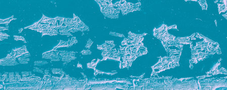 Blue Abandoned Texture. Painted Timber Material. Ocean Shabby Poster. Natural Old Abandoned Texture....
