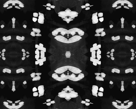 Seamless Leopard Pattern. Abstract Jaguar Print. Monochrome Watercolour African Wallpaper. Fabric...