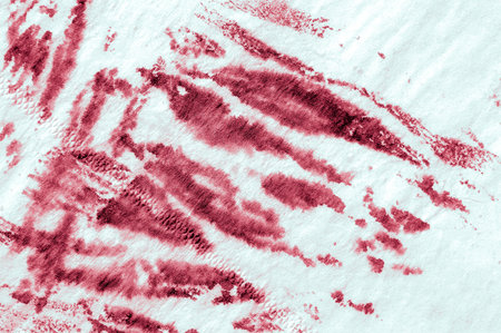 Zebra Texture. Grunge Artistic Wave Zebra Print. Living Coral, Red Color. Graphic Exotic Ink...
