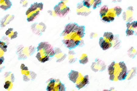 Pattern Leopard. Artistic Luxury Guepard Leather. Handmade Exotic Textile Design. Trendy Zoo African...