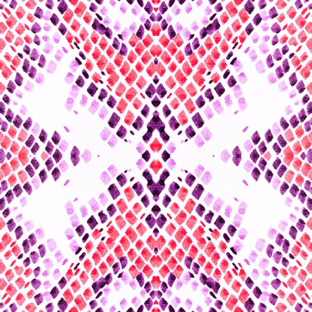 Seamless Snake Skin Pattern. Cobra or Phyton Wild Surface. Handmade Distressed Snake. Exotic Fashion...