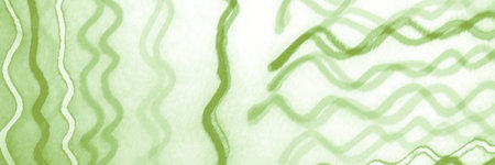 Watercolor Stripes Design. Marsh Texture Background. Garden Graphic Strokes. Paint Pattern. Wavy...