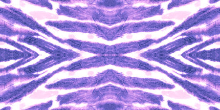 Seamless Animal Skin Zebra. Graphic Ink Textured Design. Jungle Tiger Wild Zoo Ornament. Purple and...