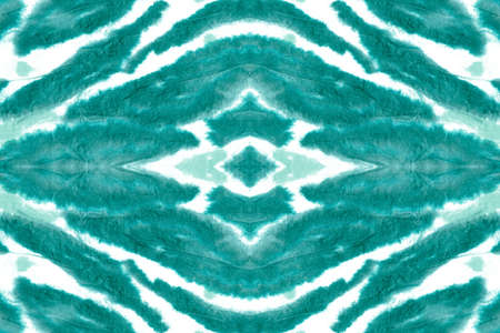 Seamless Zebra Pattern. Blue and White Colors. Tie Dye African Jungle Zoo Ornament. Hand Painted Graphic Sketch. Wave Fashion Grunge Zebra Print. Watercolor Animal Zebra Pattern.の写真素材