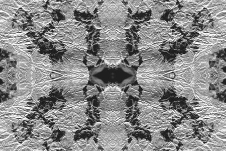 Artistic Paper Texture. Rough Abstract Splash. Oil Soaked Craft Paper. Monochrome White and Grey...
