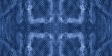 Seamless Mexican Print. Space National Folk Motifs. Indigo Ethnic Texture. Navy Aztec Style....