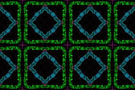 Abstract Kaleidoscope Seamless. Abstract Handdrawn Fabric Design. Geometric Native Background....