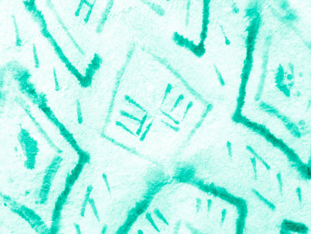 Dirty Art Ink Stripes. Grunge Texture. Marine Watercolor Strokes. Green Vintage Artwork. Monochrome...
