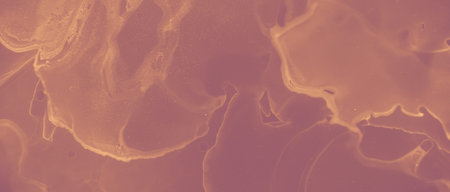 Ink Golden Surface. Orange Volcanic Splash. Red Art Hot Volcano Abstraction. Brown Old Artistic...
