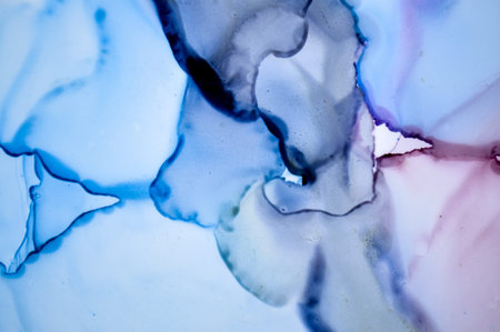 Alcohol Ink Background. Wash Art Effect. Watercolor Texture. White Creative Flow. Colorful Splash....
