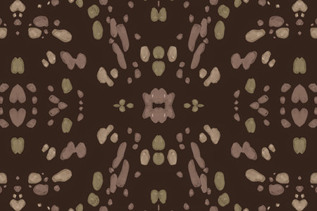 Seamless Leopard Artwork. Brown Ocelot Fur Rapport. Watercolour Spotted Safari Wallpaper. Fashion...