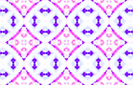 Seamless Aquarelle Pattern. Tie Dye Bohemian Abstract Texture. Colorful Summer Background....