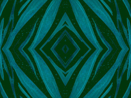 Seamless Ethnic Print. Fashion Exotic Fabric Design. Geometric Safari Ornament. Blue Zebra Fur. Zoo...