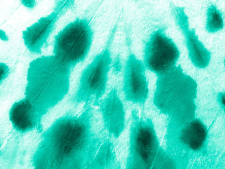 Watercolor Paint Blots. Neo Mint Gradient Print. Artistic Craft Surface. Aquarel Paint Stain...