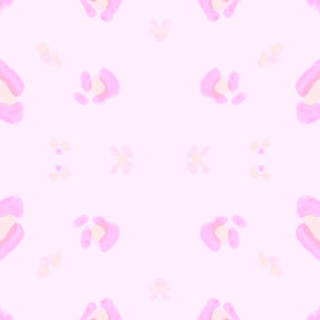 Pink Leopard Rapport. Delicate Cat Art Repeat. Seamless Watercolor Spotted African Ornament. Pink Textile Design. Female Leopard Pattern. Ocelot Art Imitation. Romance Leopard Texture.の写真素材