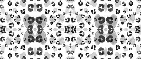 Seamless Cheetah Ornament. Fashion Wild Skin. Black Camouflage Tropical Repeat. Textile Design with Leopard Spots. Cheetah Wallpaper. Grey Fashion Cats Fur. Seamless Cheetah Background.の写真素材