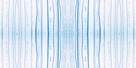 Blue Grunge Pattern. Geometric Horizontal Stroke Background. Modern Navy Fabric Design. Sea Grunge...