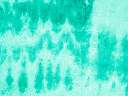 Neo Mint Tie Dye Pattern. Paint Ethnic Ornament. Aquamarine Paintbrush Wallpaper. Shibori Fabric. Fresh Paint Textile Design. Paintbrush Spots. Batik Dye Textures.の写真素材