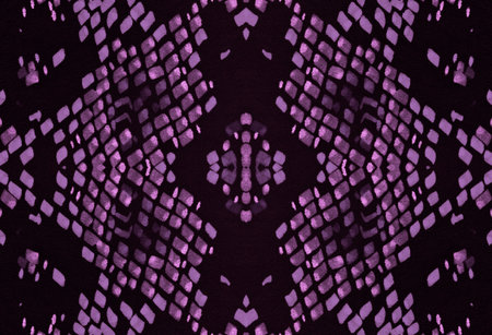 Seamless Snake Skin. Cobra or Phyton Animal Print. Exotic Safari Background. Pink and Black Colors....