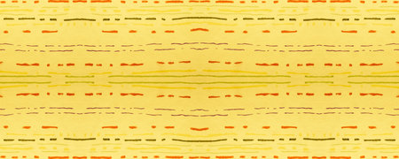 Yellow Graphic Strokes Texture. Color Lines Decoration. Grunge Wall Design. Vintage Strokes Pattern....