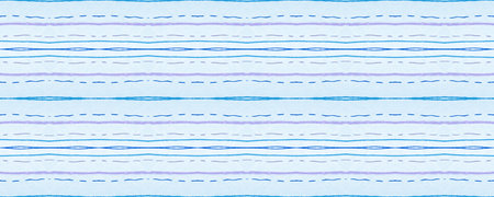Geometric Handmade Stripes. Water Lines Pattern. Purple Fashion Art Wallpaper. Blue Handdrawn...