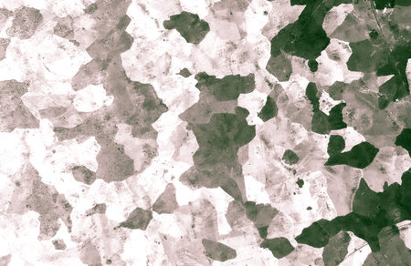 Black Camouflage. Watercolor Camo Material. Brown Combat Textile. Grey Grunge Woodland Print. Black...