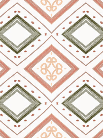 Blue Ethnic Pattern. Abstract Tribal Wallpaper. Boho Fabric Design. Seamless Navajo Border....