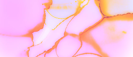 Liquid Blur Texture. Watercolor Flow Art. Alcohol Ink Design. Abstract Modern Oil Stains. Romantic Liquid Smooth Texture. Watercolor Wave Art. Alcohol Ink Splash. Liquid Smooth Background.の写真素材