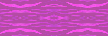 Pink Tiger Leather Print. Psychedelic Abstract Lines. Seamless Wildlife Background. Wild Ethnic Textile. Tiger Leather Texture. Seamless Psychedelic Fashion Lines. Violet Zebra Leather Print.の写真素材