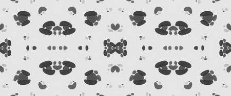 Seamless Cheetah Ornament. Abstract Giraffe Print. Grey Camouflage Jungle Repeat. Textile Design...