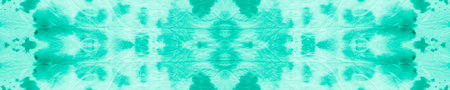 Seamless Blue Tie Dye Batik Print. Fabric Design. Ethnic Pattern. Paintbrush Wallpaper. Grunge...