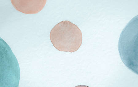 Blue Scribble Circle Pattern. Watercolor Circular Background. Simple Artistic Painting. Stylish Tile Design. Scribble Circle Texture. Teal Circular Elements. Red Scribble Textile.の写真素材