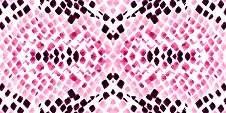 Seamless Snake Texture. Pink and White Rapport. Wild Zoo Wallpaper. Alligator Leather Animal Print....