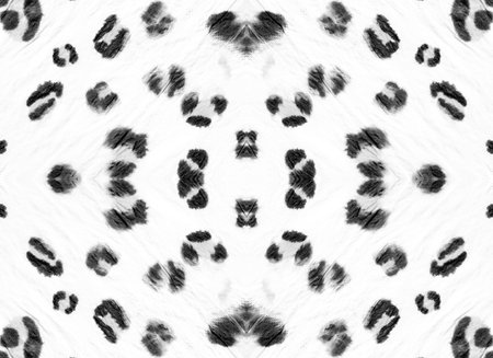 Animal Print. Seamless Grey and White Rapport. Exotic Handdrawn Textile Design. Zoo African Fashion...