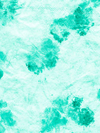 Watercolor Abstract Texture. Neo Mint Oil Pattern. Paintbrush Surface. Watercolor Paint Splatter. Ink on Paper. Painted Wallpaper. Neo Mint Paint Aquarel Spots Texture.の写真素材