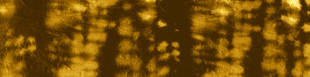 Gold Foil Ikat Chevron. Tie and Dye Shibori. Paint Watercolor Abstract. Wrinkled Texture. Ikad...