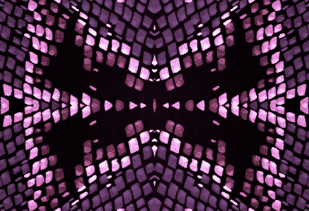 Seamless Snake Pattern. Python or Cobra Animal Print. Exotic Safari Illustration. Pink and Black...